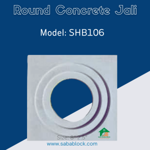 Round Concrete Jali